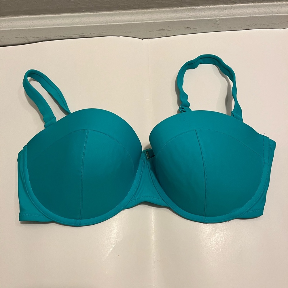 Victoria's Secret Teal Strapless Bra with Underwire
